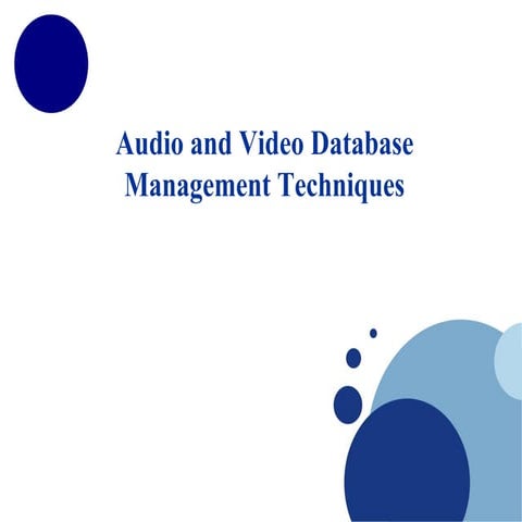 sAudio & video db