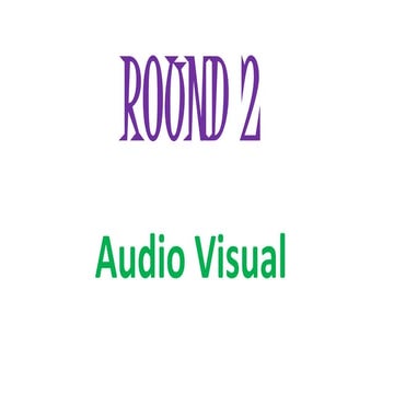 Audio visual round fun quiz competition