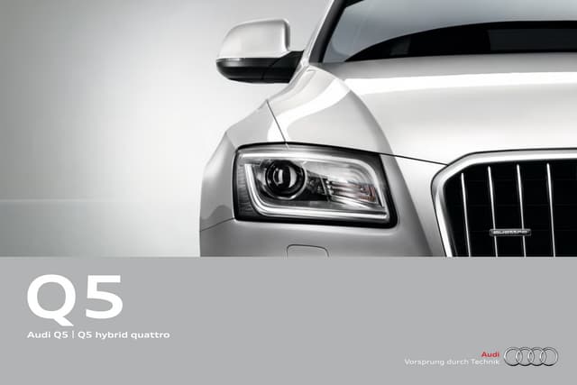 2013 Audi Q5 Brochure Mi Detroit Audi Dealer