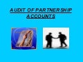 Audit Of Partnership Accounts