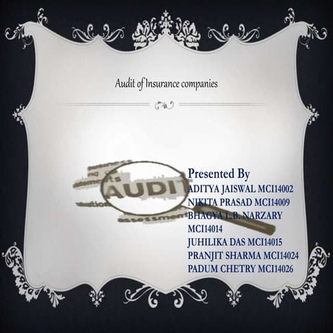 Audit of Insurance Companies