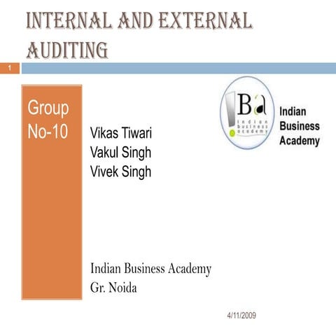 External &Internal Audit System