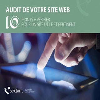 Audit de votre site web   10 points...