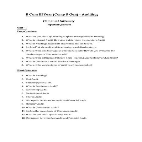 Audit Imp Q_ Bcom III Year_General & Computers