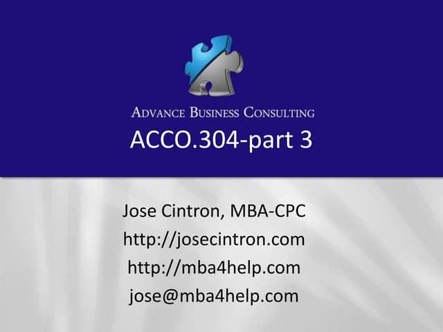 Auditing 304 part3