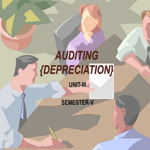 Auditing depreciation for b.com
