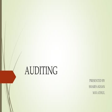 Auditing