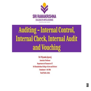 An Introduction to Auditing and Vouching