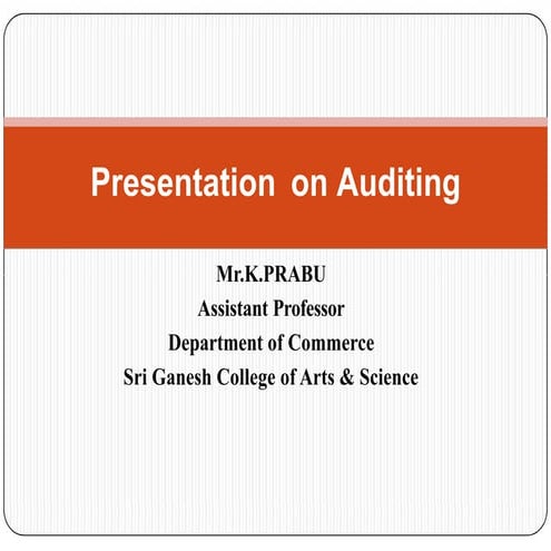 AUDITING new audit types of audit and audit latest