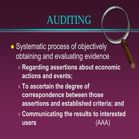 Auditing presentation