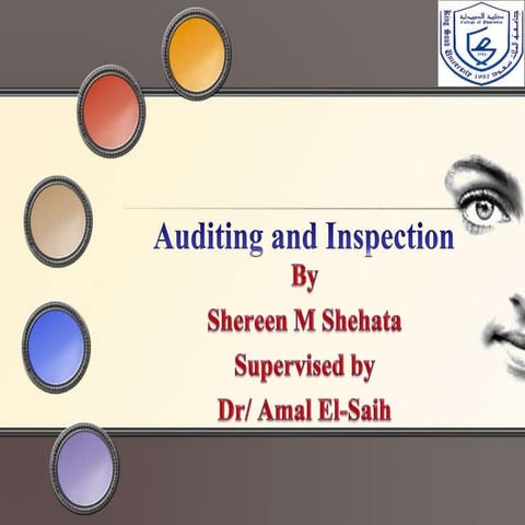 Auditing and inspection