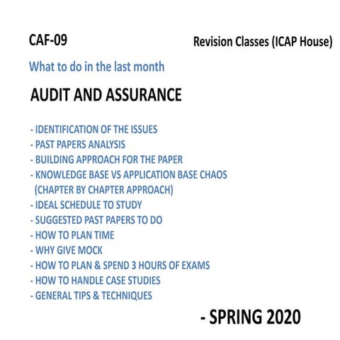 Audit and assurance atif abidi | PPTX