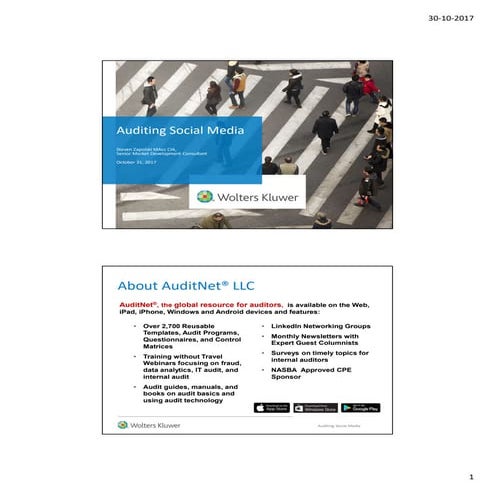 Auditing Social Media