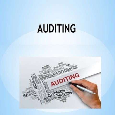 AUDITING UNIT 1 notes for b.com students