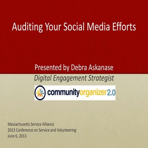 Evaluating Your Social Media Efforts for Optimization