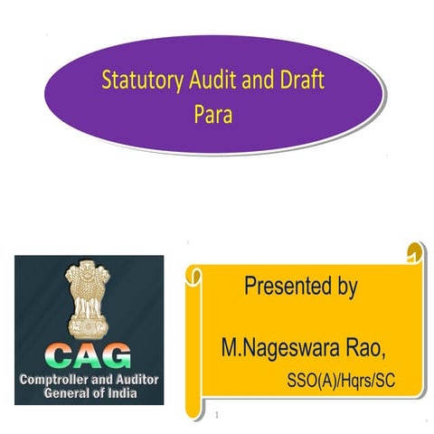 Audit objections draft para & audit para in Indian Railways
