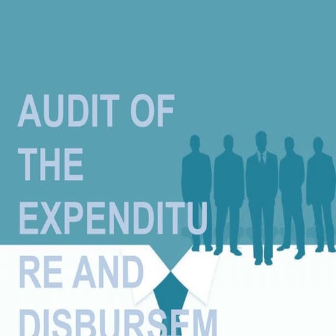 Audit of Expenditure and Disbursement Cycle