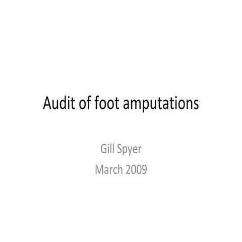 Diabetic Foot Assessment | PPTX