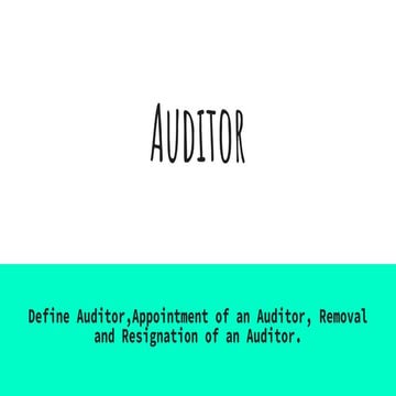 Auditor | PPTX