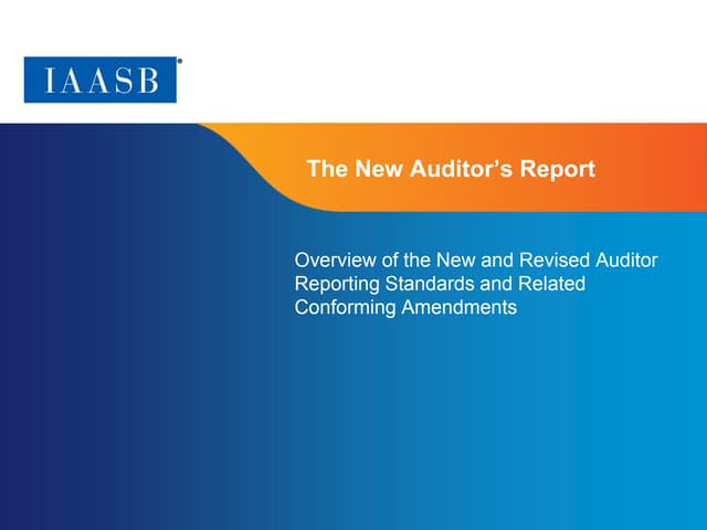 The New Auditor’s Report