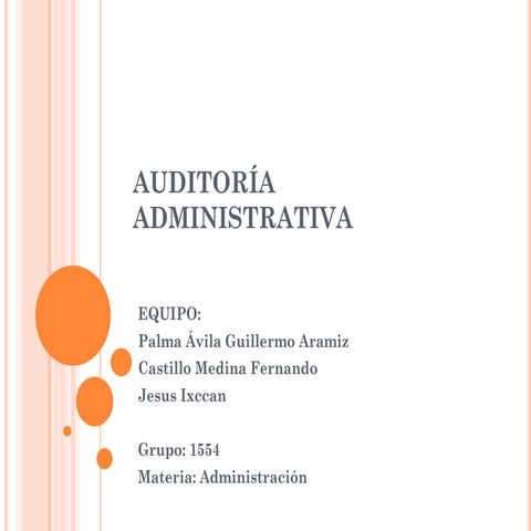 Auditoría administrativa