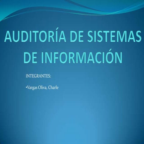 Auditoría de sistemas controles