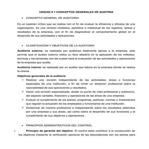 Fases de la auditoria administrativa | PDF