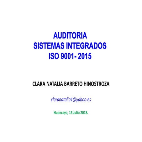 Auditoria iso-9001