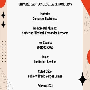 Auditoria (bershka)   Katherine Elizabeth Fernandez Perdomo