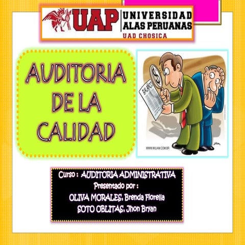 Auditoria de la calidad