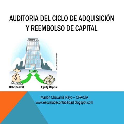 Auditoria del ciclo adquisicion y pago | PPTX
