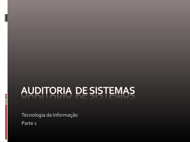 Auditoria de sistemas