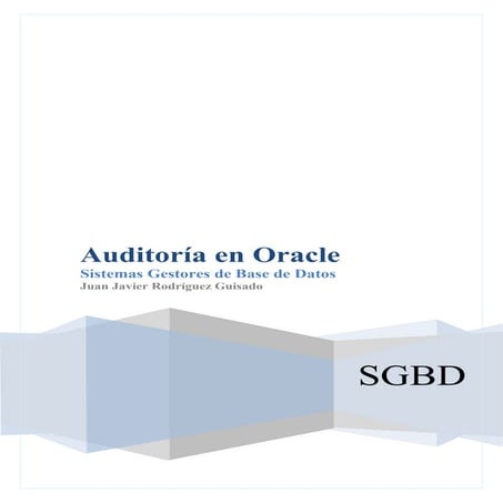 Auditoria en oracle