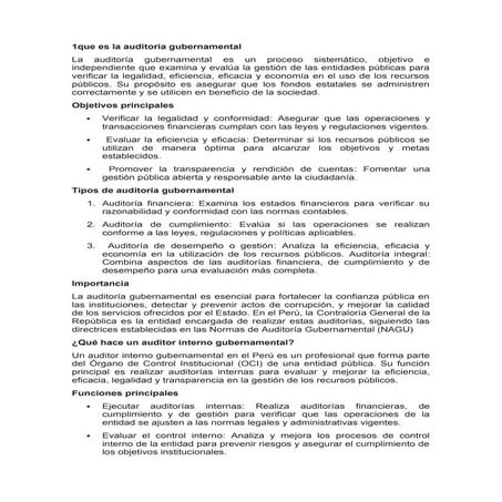 NORMAS DE AUDITORIA GUBERNAMENTAL EN BOLIVIA | PDF