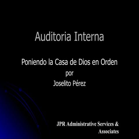 Auditoria  Interna