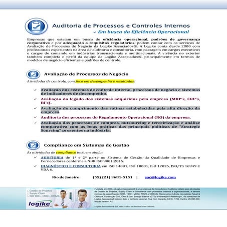 Compliance e Controles Internos