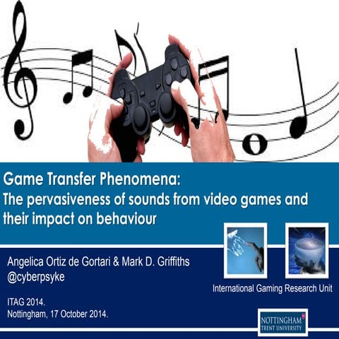 Game transfer Phenomena: the pervasiveness of sounds from video games and the...