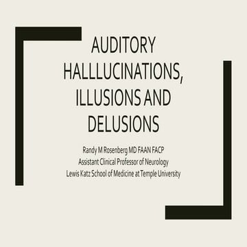 Auditory Hallucinations