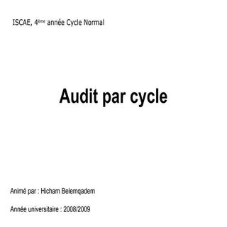 Audit par cycle