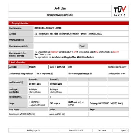 AUDIT_PLAN.pdf for more basic interfer in operation | PDF