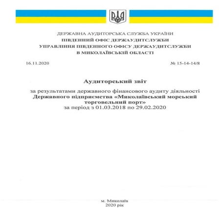 Аудиторський звіт | PDF