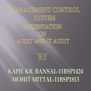 Audit presentation