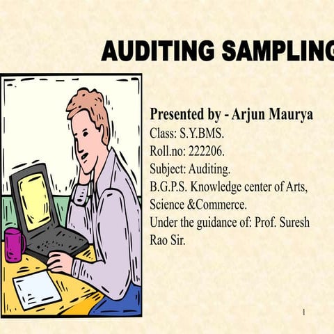 Audit Sampling by - Arjun Maurya.pptx
