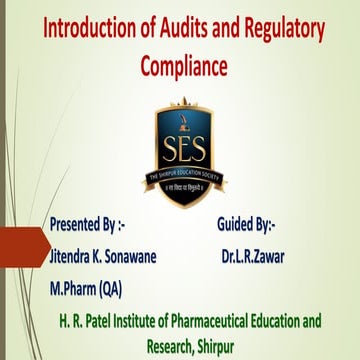 Audits introduction presentation