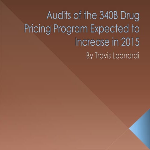 The 340B Drug Pricing Program | PPTX