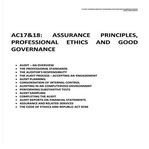 Audit Theo Notes pdf