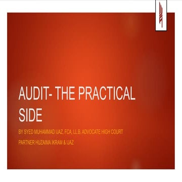 Audit the practical side
