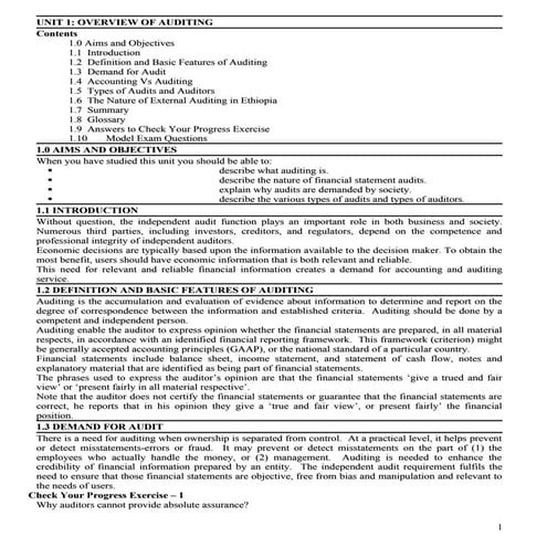 ACCOUNTING FOR AUDITING  II COURSES UGdoc