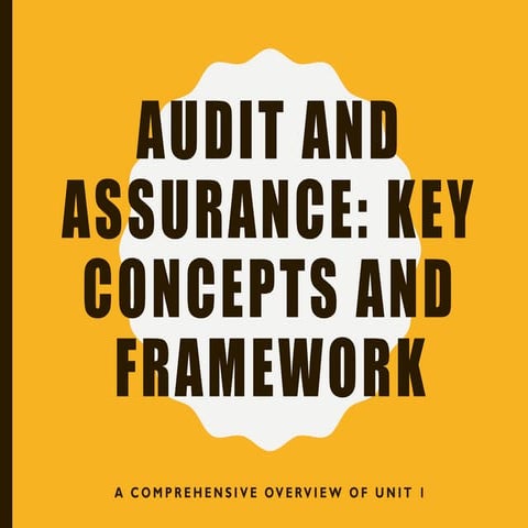 Audit and assurance attached it is manda