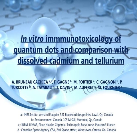 Audrey Bruneau_In vitro immunotoxicology of quantum dots and comparison with ...